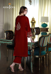 Asim Jofa Velvet Pret 24  Ajvg-08 Embroidered Velvet Stitched 2Pc