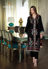 Asim Jofa Velvet Pret 24  Ajvg-01 Embroidered Velvet Stitched 2Pc