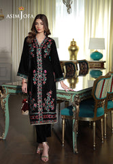 Asim Jofa Velvet Pret 24  Ajvg-01 Embroidered Velvet Stitched 2Pc