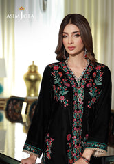 Asim Jofa Velvet Pret 24  Ajvg-01 Embroidered Velvet Stitched 2Pc