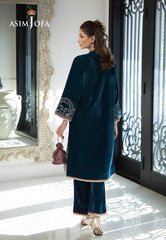 Asim Jofa Velvet Pret 24 Ajvg-09 Embroidered Velvet Stitched 2Pc