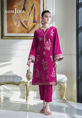 Asim Jofa Velvet Pret 24 Ajvg-06 Embroidered Velvet Stitched 2Pc