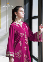 Asim Jofa Velvet Pret 24 Ajvg-06 Embroidered Velvet Stitched 2Pc
