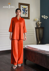 Asim Jofa Lounge Wear Ajlw-08 Satin Silk 2 Pcs
