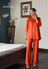 Asim Jofa Lounge Wear Ajlw-08 Satin Silk 2 Pcs