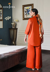 Asim Jofa Lounge Wear Ajlw-08 Satin Silk 2 Pcs