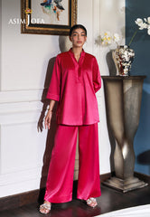 Asim Jofa Lounge Wear Ajlw-10 Satin Silk 2 Pcs