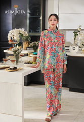 Asim Jofa Lounge Wear Ajlw-02 Cross Weave 2 Pcs