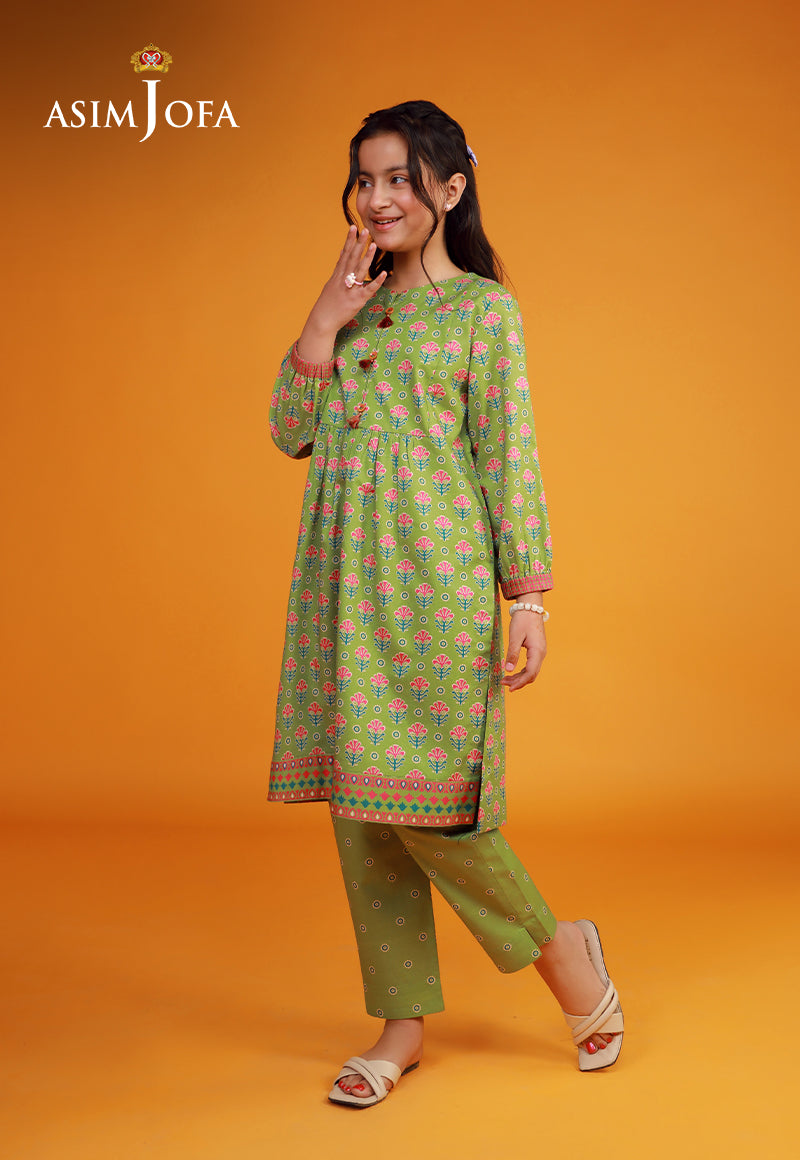 Asim Jofa Kids Pret 25 Ajkp-04 Stitched Printed Cambric 2 Pcs
