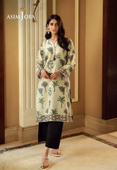 Asim Jofa Silk Symphony Ajss-01 Printed Raw Silk 1Pc