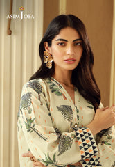 Asim Jofa Silk Symphony Ajss-01 Printed Raw Silk 1Pc