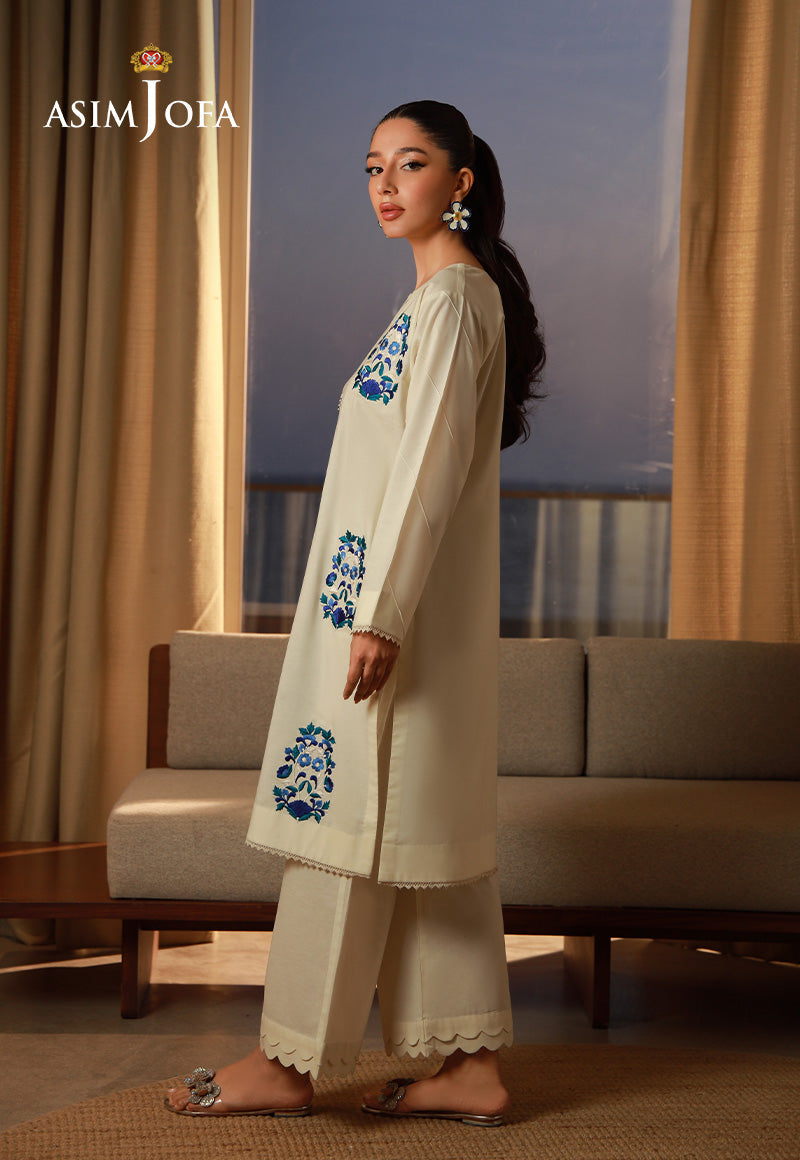 The Minimal Pret By Asim Jofa Stitched 2 Piece Cambric Collection-AJPB-176