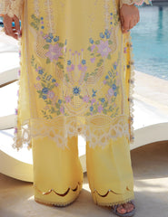 Gulmina Unstitched 3 Piece Luxury Lawn Vol-01 Suit-Daffodils