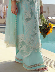 Gulmina Unstitched 3 Piece Luxury Lawn Vol-01 Suit-Azure