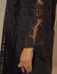 Gulmina Unstitched 3 Piece Luxury Lawn Vol-01 Suit-Black Magic