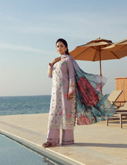 Gulmina Unstitched 3 Piece Luxury Lawn Vol-01 Suit-Muave Magic