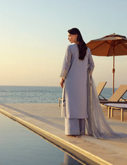 Gulmina Unstitched 3 Piece Luxury Lawn Vol-01 Suit-Periwinkle