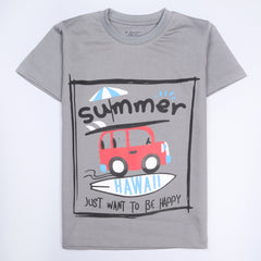 Kjunction Boys Half Sleeves-Printed T-Shirt (Summer)