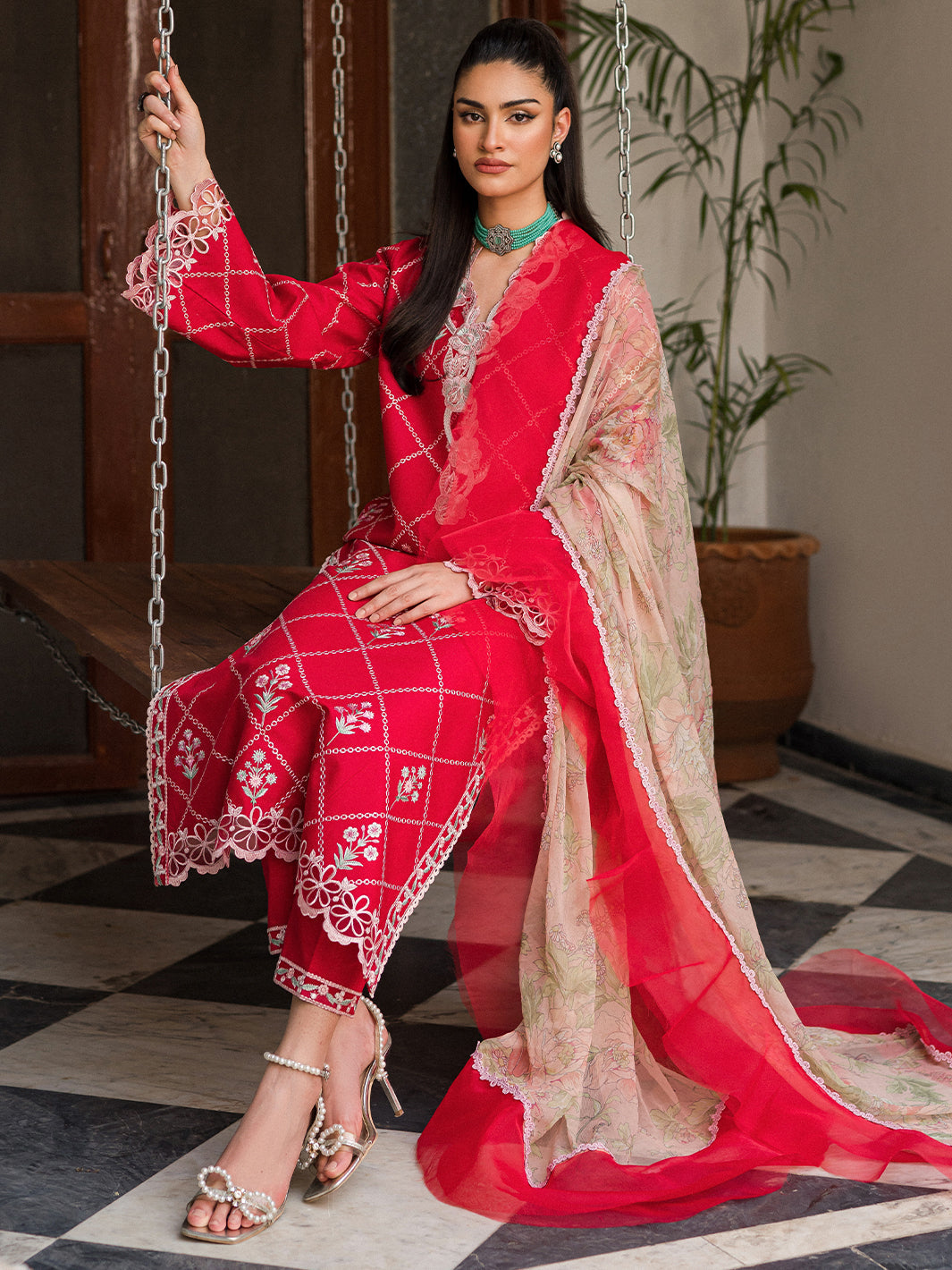 Wisteria by Roheenaz Unstitched 3 Piece Summer Lawn V-II Collection'2023-26-A-Almas