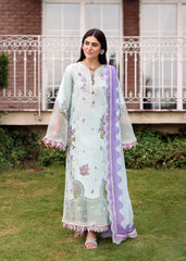 Sardinia Unstitched 3 Piece Emb Lawn Eid Suit-Misty Morning