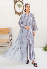 Ziva By Humdum Unstitched 3 Piece Printed Lawn Collection-D02