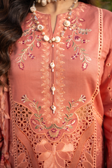 Mehru By Zebtan Unstitched 3 Piece Luxury Lawn Spring Suit-Mehru MZ-01