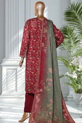 Bin Saeed Stitched 3 Piece Exclusive Printed Lawn Vol-02 Suit-LSM-2732 MARJANDA