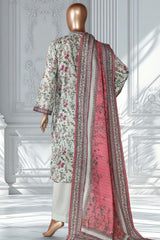 Bin Saeed Stitched 3 Piece Exclusive Printed Lawn Vol-02 Suit-LSM-2733 PISTA