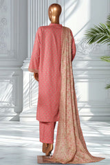 Bin Saeed Stitched 3 Piece Exclusive Printed Lawn Vol-02 Suit-LSM-2742 PINK