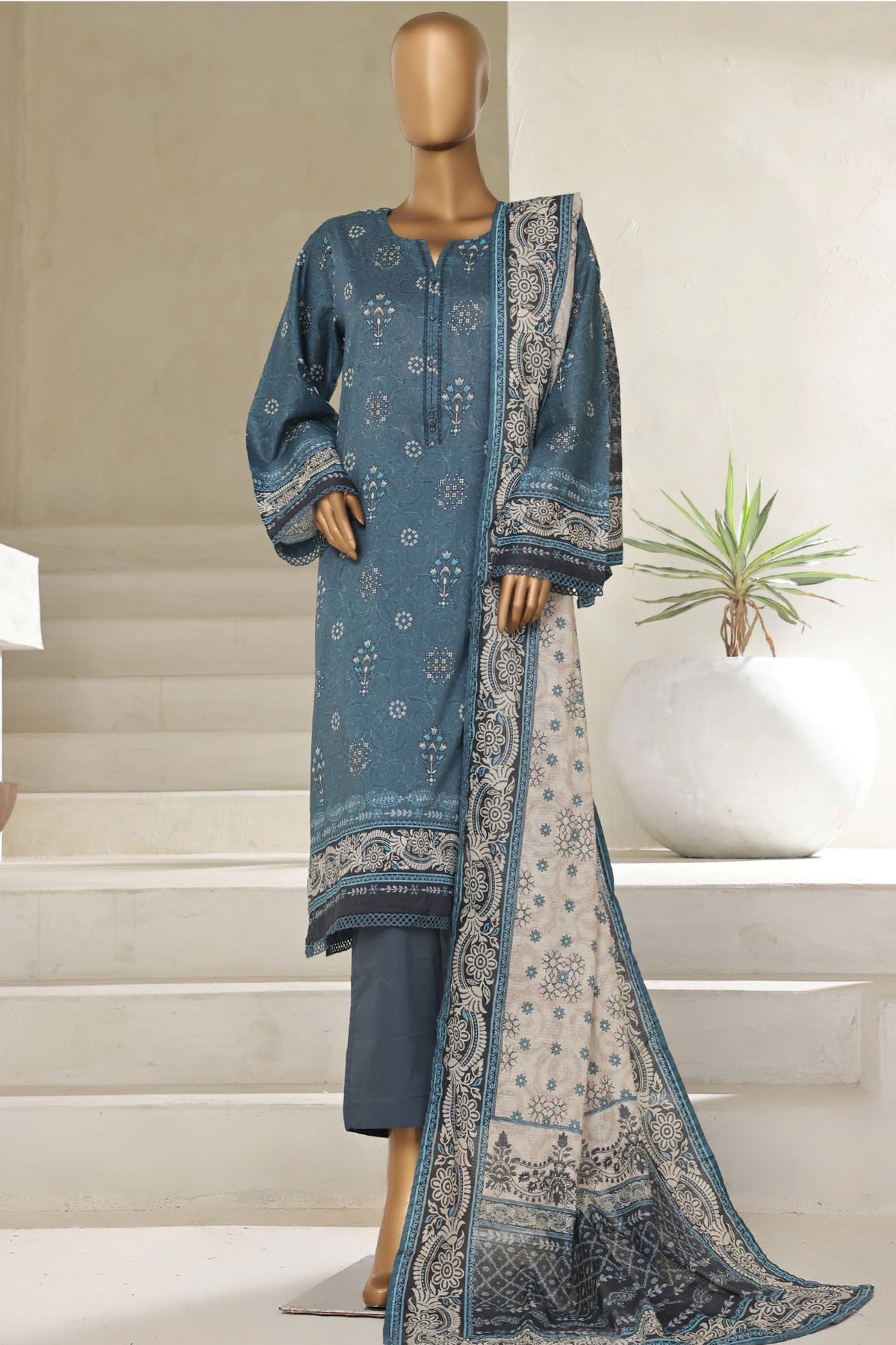 Sada Bahar Stitched 3 Piece Printed Lawn Vol-05 Collection'2025-PR-2760-Green