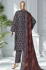 Bin Saeed Stitched 3 Piece Exclusive Printed Lawn Vol-02 Suit-LSM-2774-BLUE