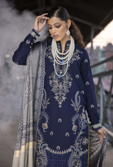 Rahgeer By Humdum Unstitched 3 Piece Emb Wool Winter Collection'2024-D-05