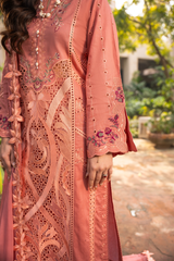 Mehru By Zebtan Unstitched 3 Piece Luxury Lawn Spring Suit-Mehru MZ-01