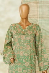 Bin Saeed Stitched 3 Piece Exclusive Printed Lawn Vol-04 Suit-LSM-2842-Green
