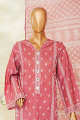 Bin Saeed Stitched 3 Piece Exclusive Printed Lawn Vol-04 Suit-LSM-2853-PINK