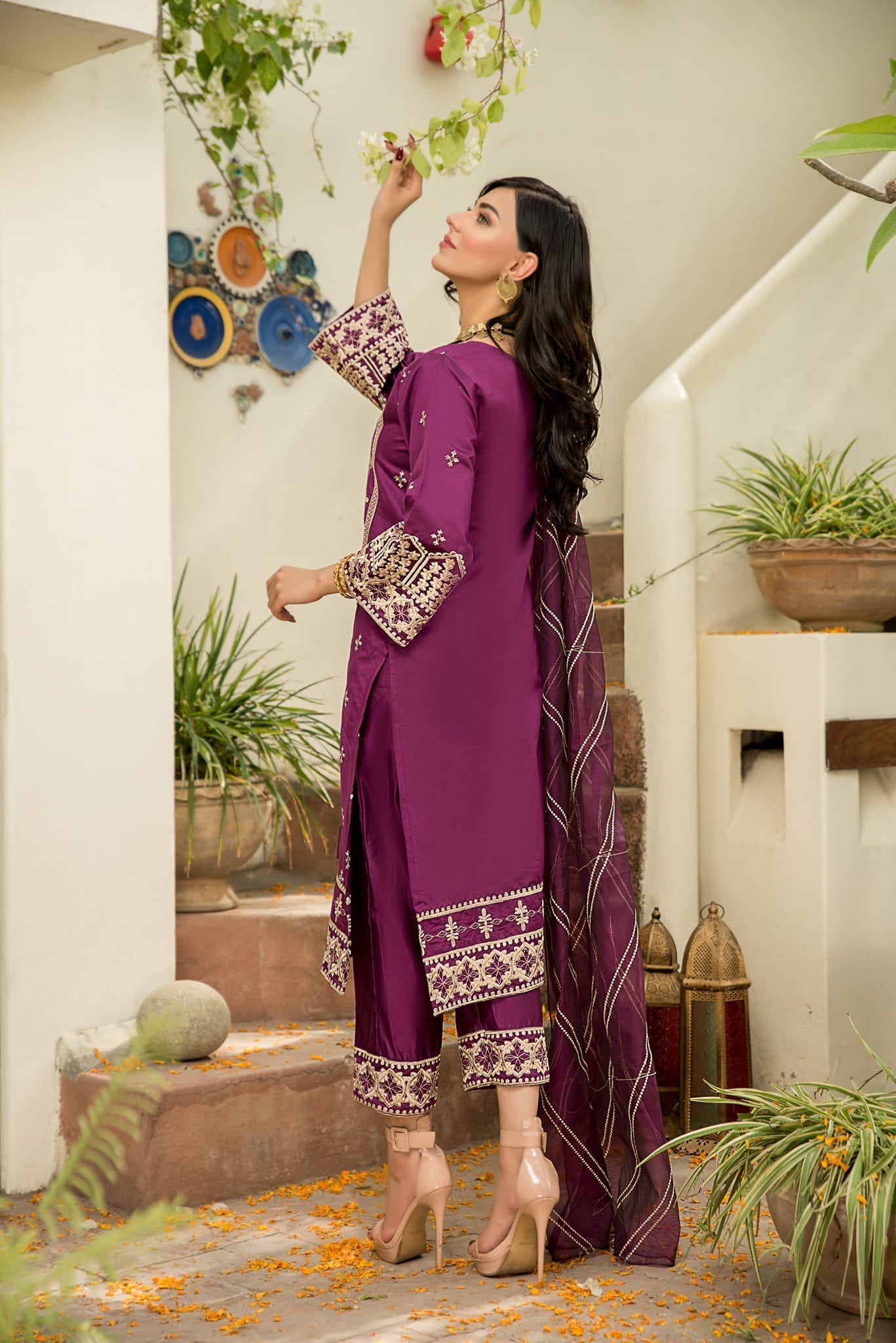 Raahi by Panache Apparel Stitched Collection-Sangria