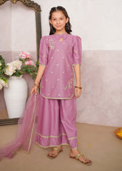 Modest Stitched 3 Piece Winter Edit Kids Collection'2025-3 Piece Embroidered Khaddar Suit