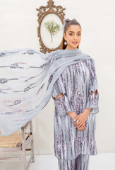 Ziva By Humdum Unstitched 3 Piece Printed Lawn Collection-D02