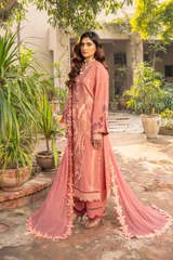 Mehru By Zebtan Unstitched 3 Piece Luxury Lawn Spring Suit-Mehru MZ-01
