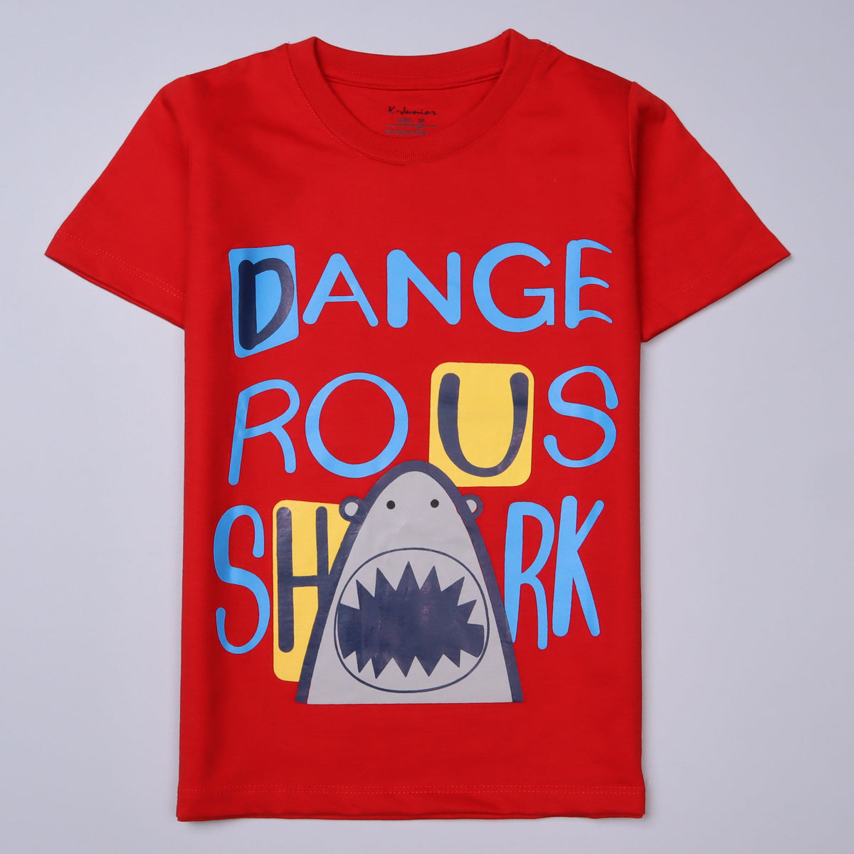 Kjunction Boys Half Sleeves-Printed T-Shirt (Dangerous)