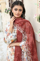 Shehrnaaz By Tawakkal Unstitched 3 Piece Emb Lawn Suit-D-2954