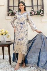 Shehrnaaz By Tawakkal Unstitched 3 Piece Emb Lawn Suit-D-2956