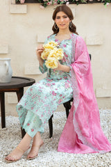 Shehrnaaz By Tawakkal Unstitched 3 Piece Emb Lawn Suit-D-2957