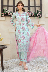 Shehrnaaz By Tawakkal Unstitched 3 Piece Emb Lawn Suit-D-2957