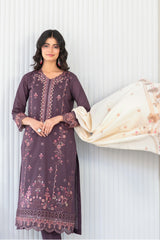 Abdar By Tawakkal Unstitched 3 Piece Emb Lawn Suit-D-2960