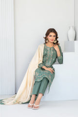 Abdar By Tawakkal Unstitched 3 Piece Emb Lawn Suit-D-2961