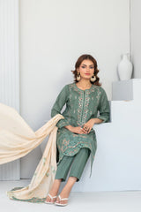 Abdar By Tawakkal Unstitched 3 Piece Emb Lawn Suit-D-2961