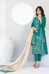 Abdar By Tawakkal Unstitched 3 Piece Emb Lawn Suit-D-2963
