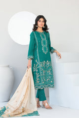 Abdar By Tawakkal Unstitched 3 Piece Emb Lawn Suit-D-2963