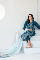 Abdar By Tawakkal Unstitched 3 Piece Emb Lawn Suit-D-2965